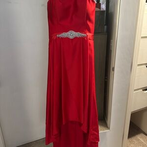 Elegant Red Evening Gown